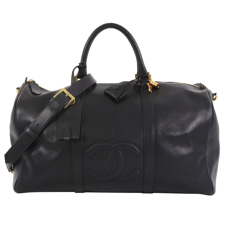 Vintage Chanel Rare Raspberry Caviar Boston Bag
