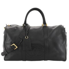 Chanel Vintage Timeless Boston Bag Caviar Large