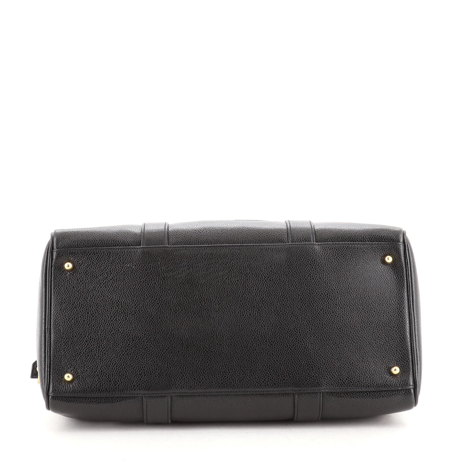 Women's Chanel Vintage Timeless Boston Bag Caviar Medium