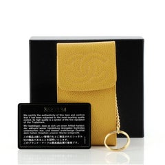 Chanel Vintage Timeless CC Phone Holder Pouch Caviar Mini
