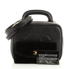 Chanel Vintage Timeless CC Vanity Case Kaviar Klein