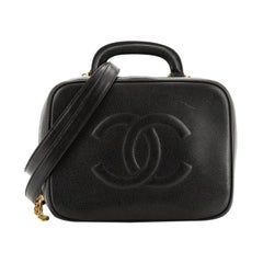 Chanel Vintage Timeless CC Vanity case Caviar Small