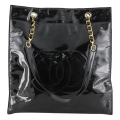 Chanel Vintage Timeless Chain Tote Patent Tall 