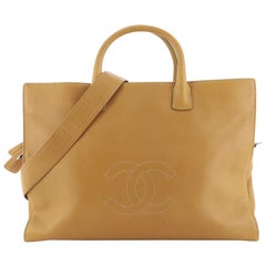 Chanel  Vintage Timeless Convertible Duffle Leather Large