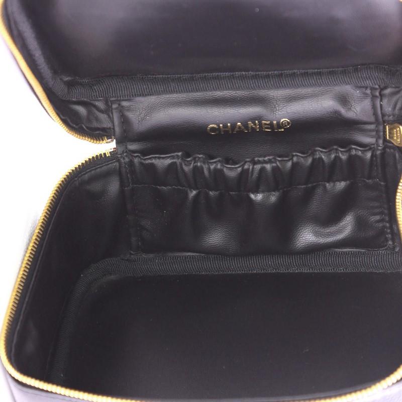 Chanel Vintage Timeless Cosmetic Case Caviar 1