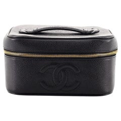 Chanel: Vintage Timeless Cosmetic Case Caviar Medium