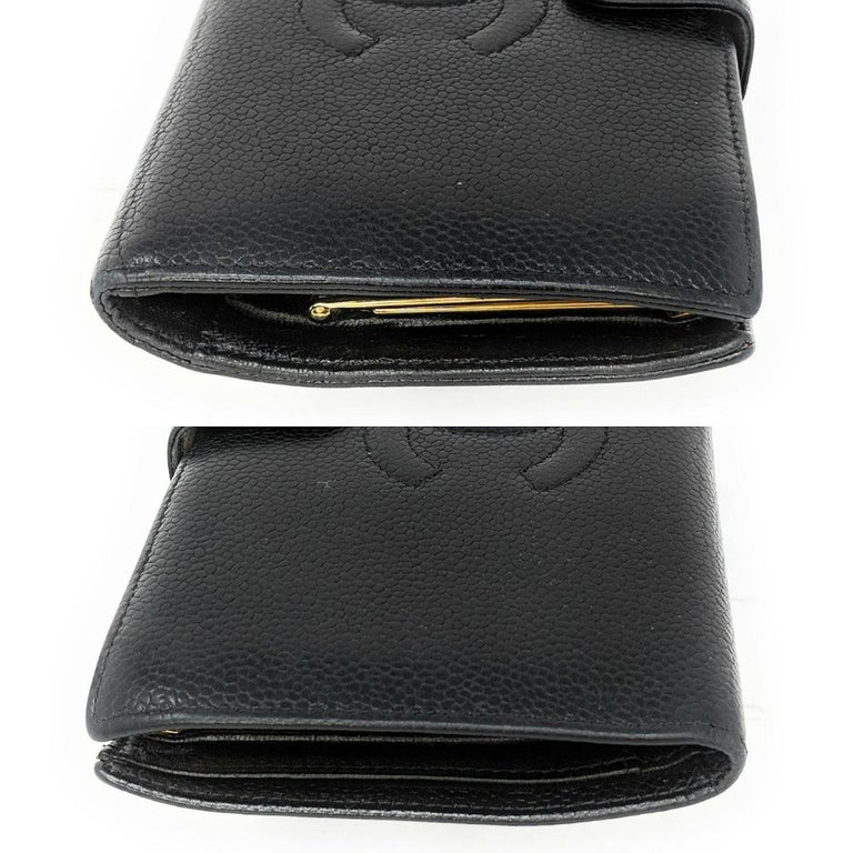Chanel Timeless French Purse Wallet in Black