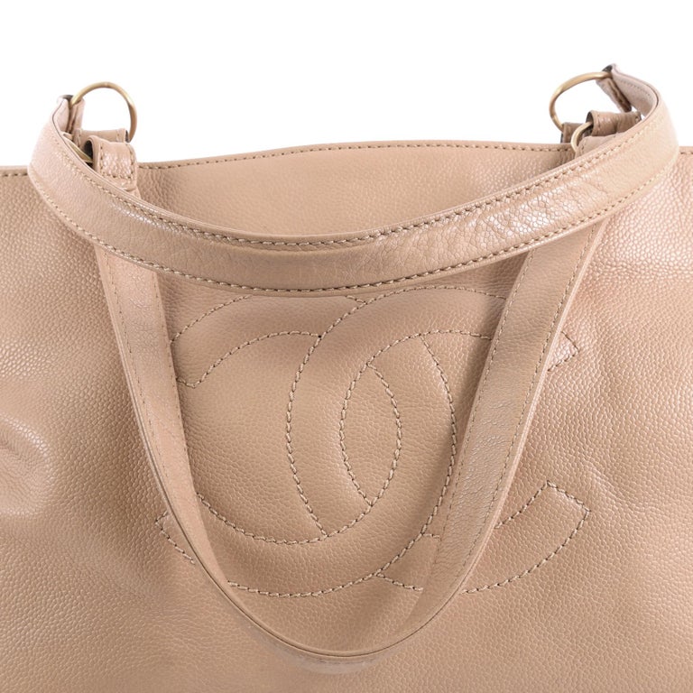 Chanel Vintage Timeless Front Pocket Tote Caviar Medium at 1stDibs