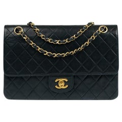 CHANEL, Vintage Timeless in black leather