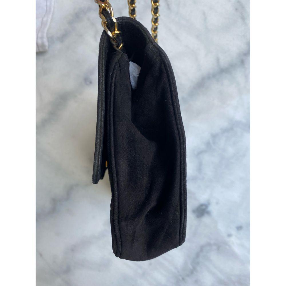 Women's Chanel, Vintage Timeless in black suede