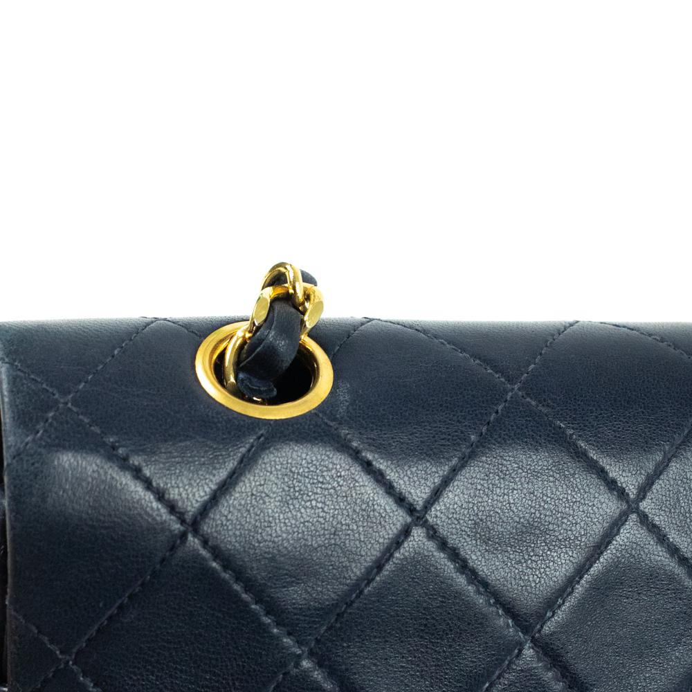Chanel, Vintage Timeless in navy blue 9