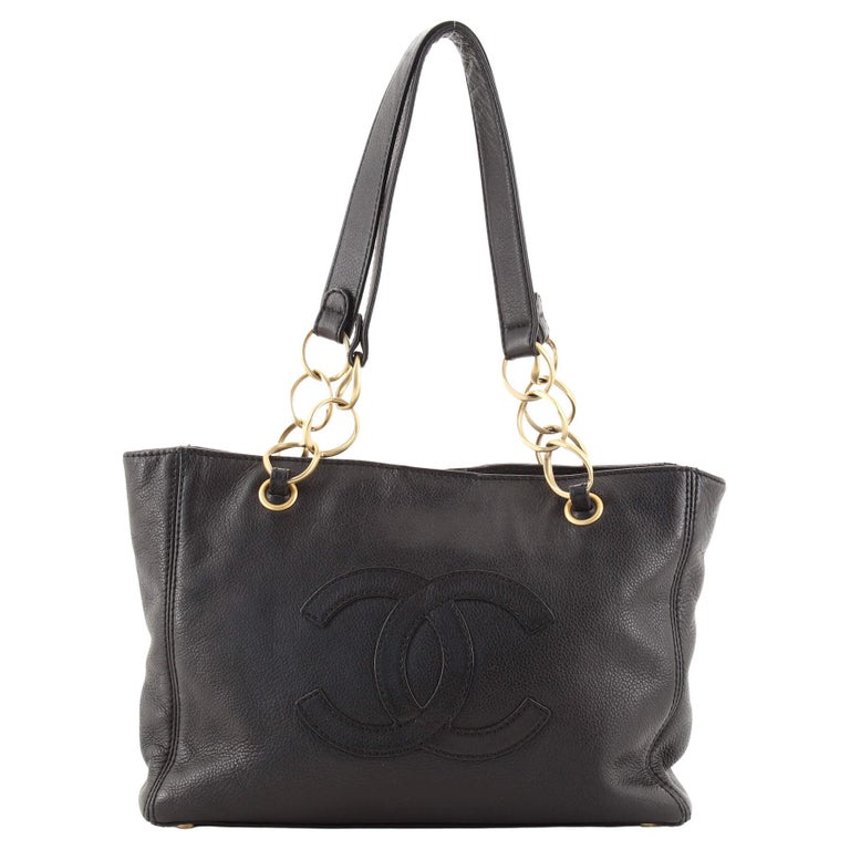 Chanel Vintage Timeless Open Chain Tote Caviar Small For Sale at 1stDibs
