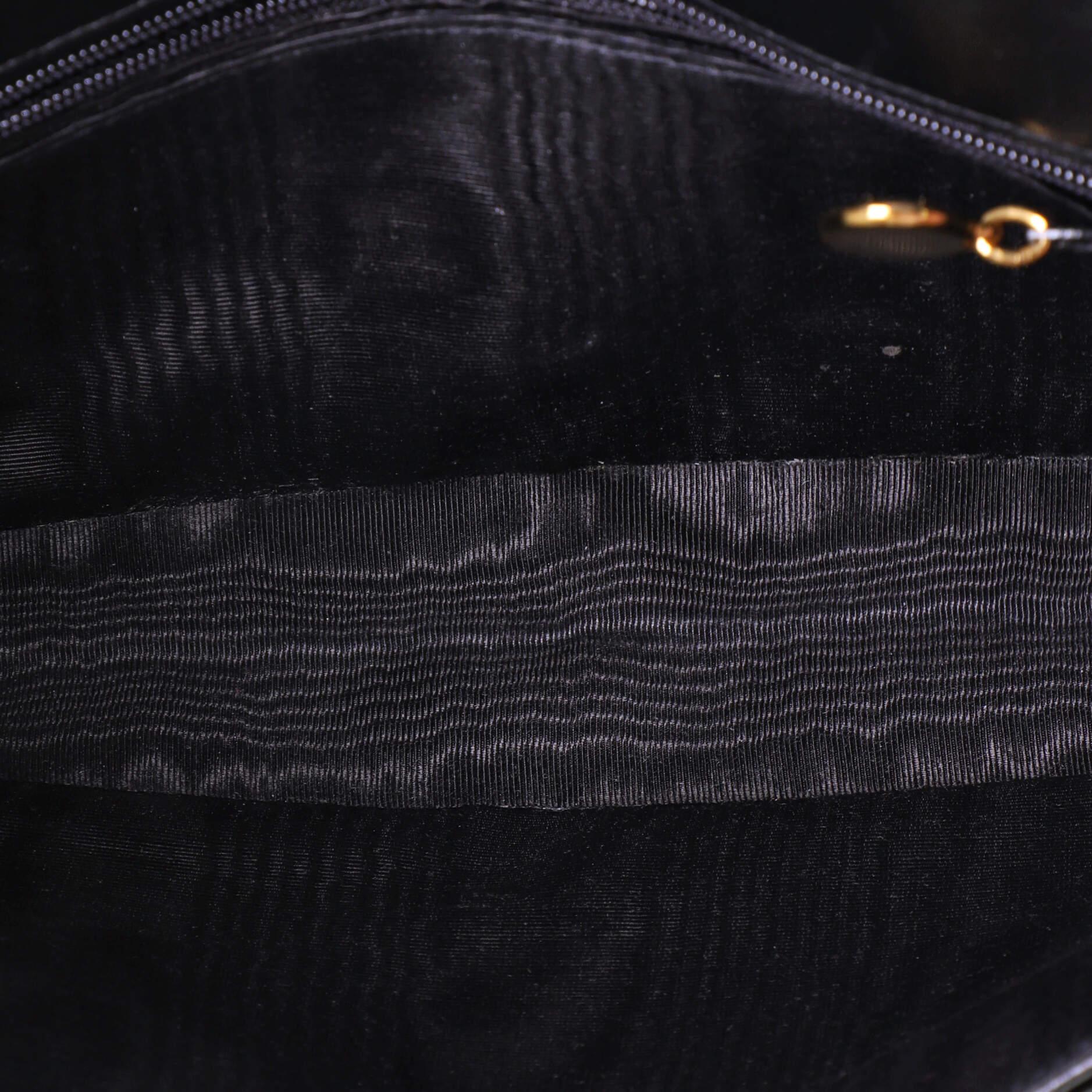 Chanel Vintage Timeless Organizer Wallet on Chain Caviar at 1stDibs