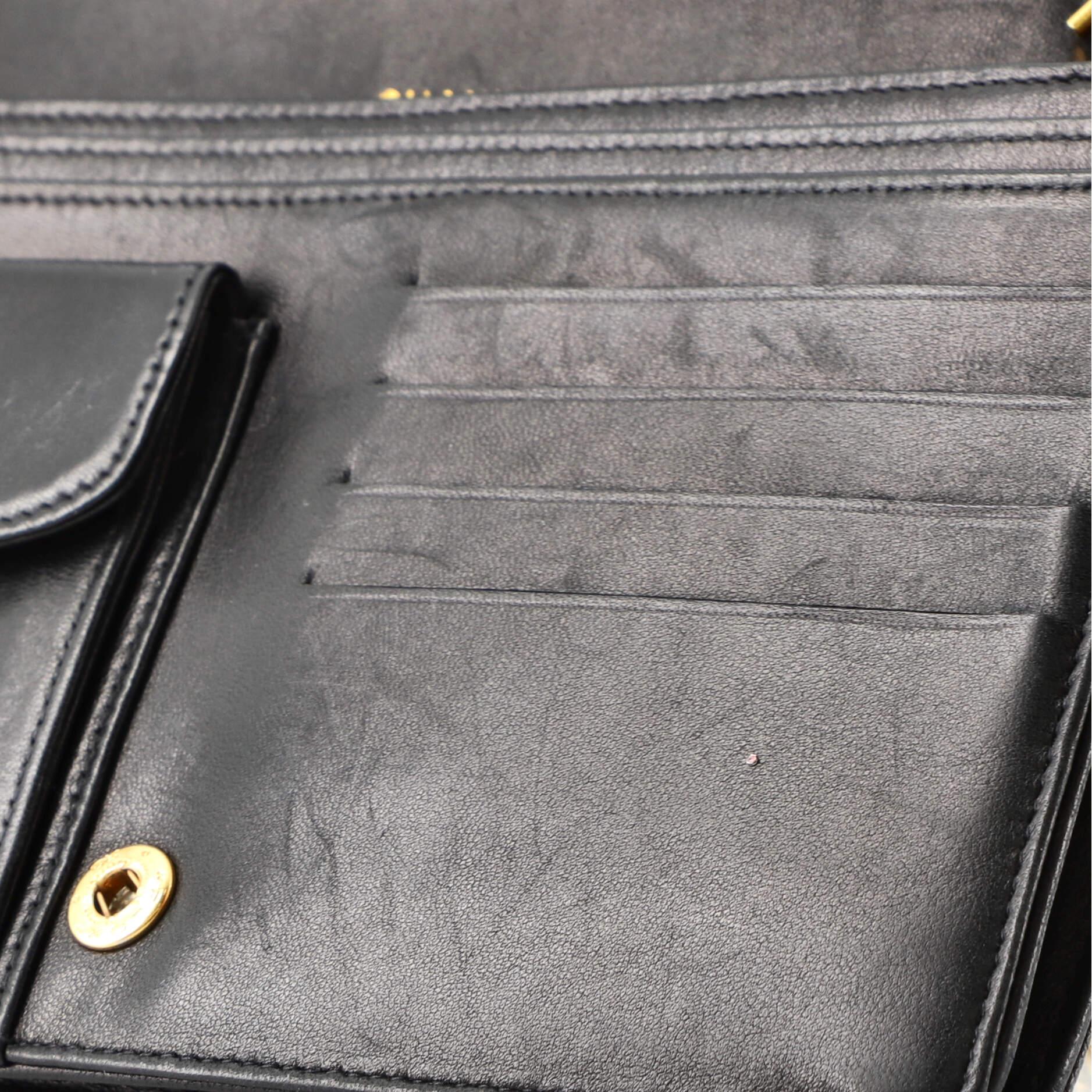 Chanel Vintage Timeless Organizer Wallet on Chain Caviar at 1stDibs