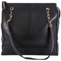 Chanel Vintage Timeless Pocket Chain Shoulder Bag Caviar Large