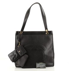 Chanel Vintage Timeless Pocket Chain Tote Caviar Large