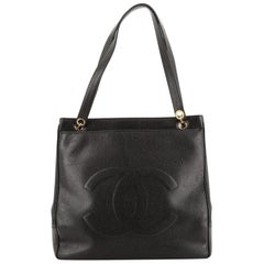 Chanel Vintage Timeless Pocket Chain Tote Caviar Large