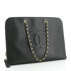 Chanel Vintage Timeless Portfolio Tote Caviar Large