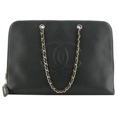 Chanel Vintage Timeless Portfolio Tote Caviar Large
