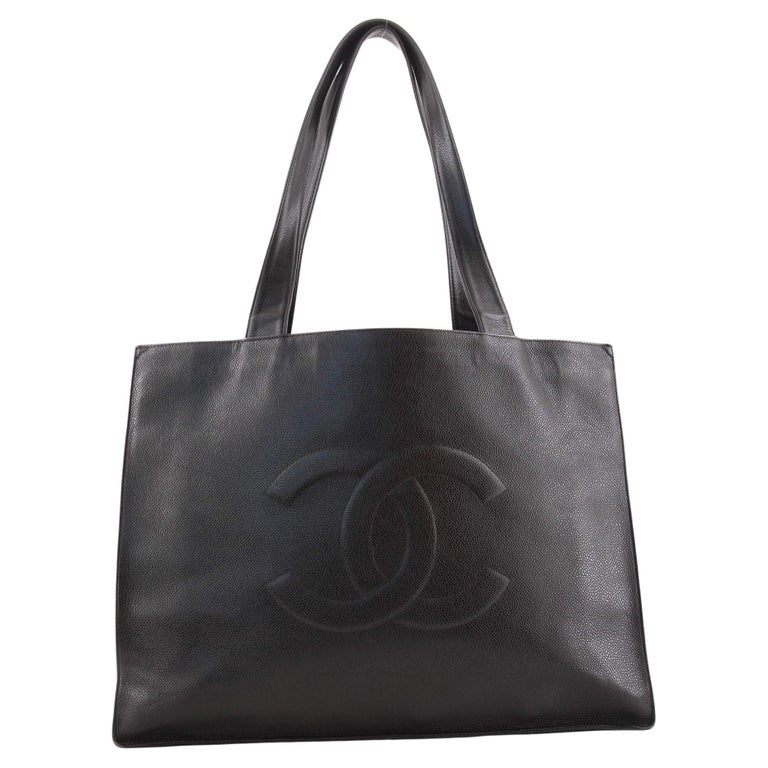 Chanel Vintage Timeless Shopping Tote Caviar at 1stDibs