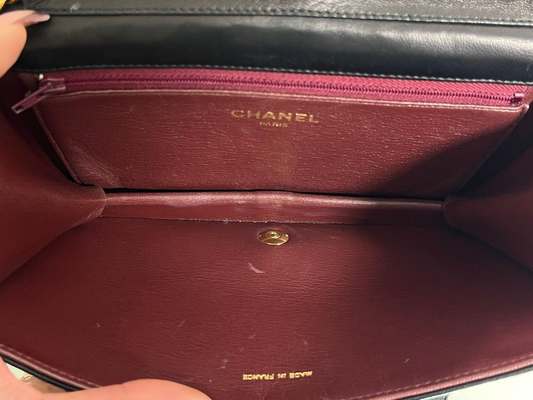 Chanel Vintage Zeitlose einzelne Klappe Tasche im Angebot 4