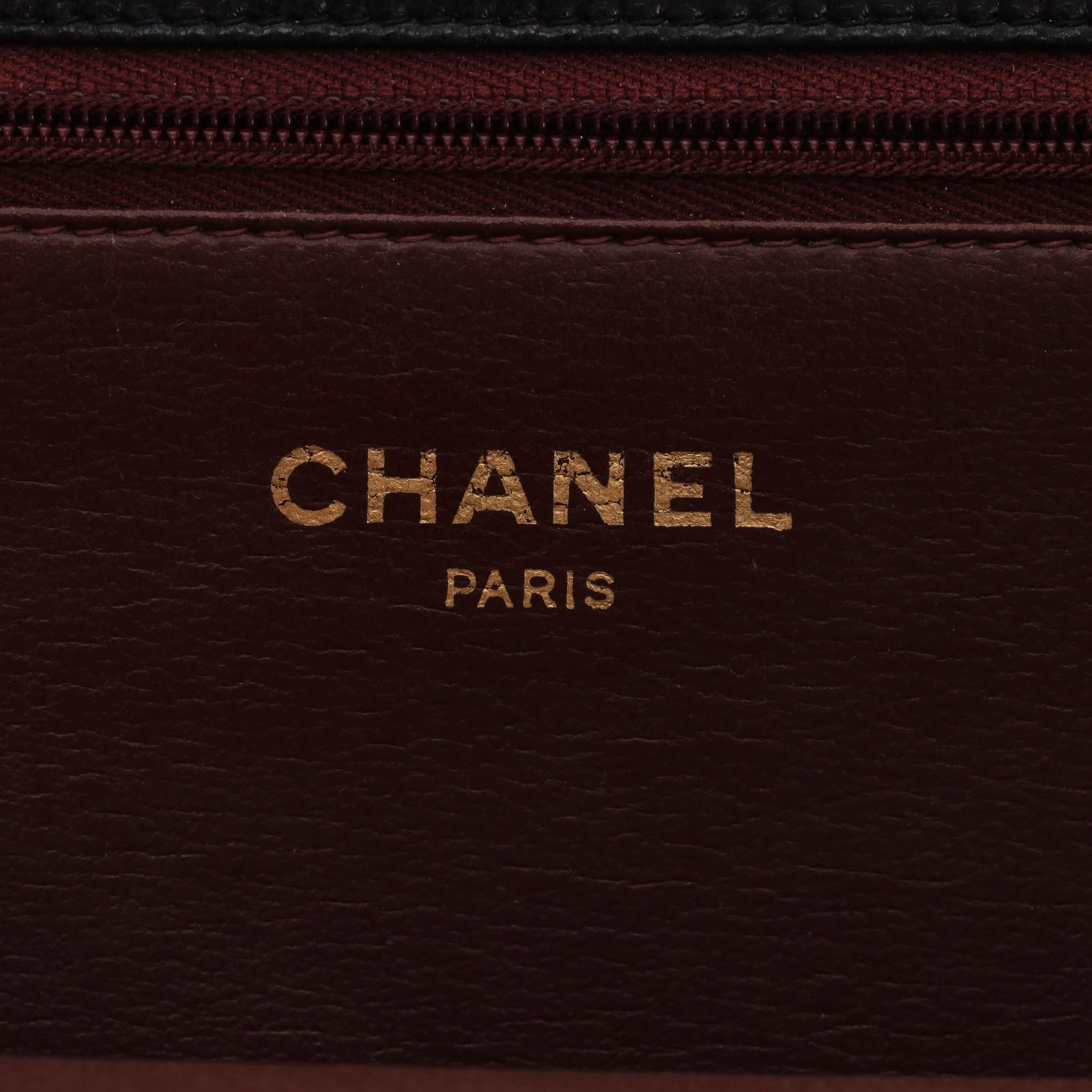 Chanel Vintage Timeless Single Flap Medium Lambskin Leather Bag For Sale 6