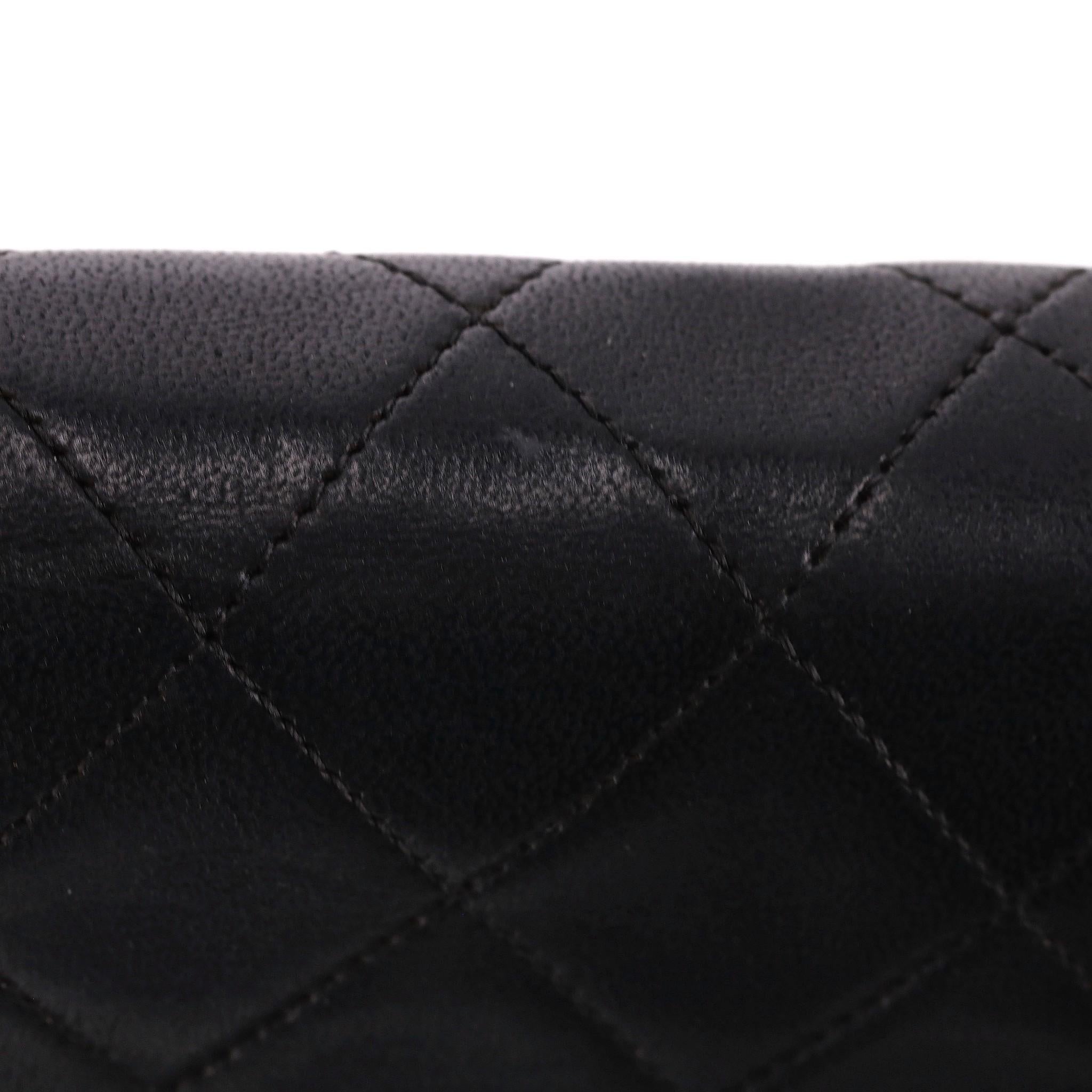 Chanel Vintage Timeless Single Flap Small Lambskin Leather Bag For Sale 8
