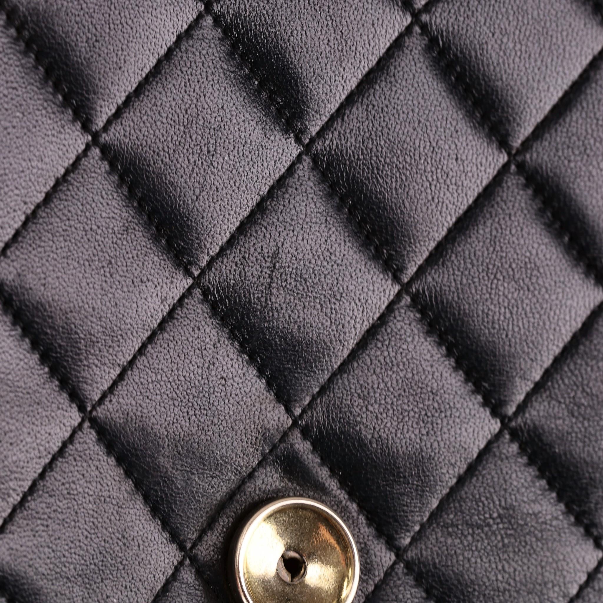Chanel Vintage Timeless Single Flap Small Lambskin Leather Bag For Sale 9