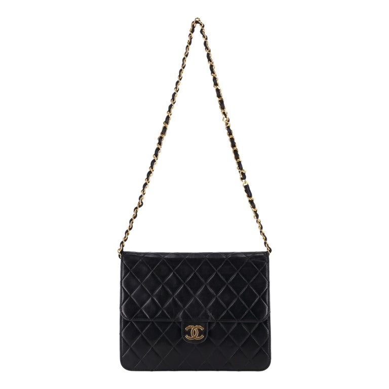 Chanel Vintage Timeless Einzelne Klappe Kleine Lammfell