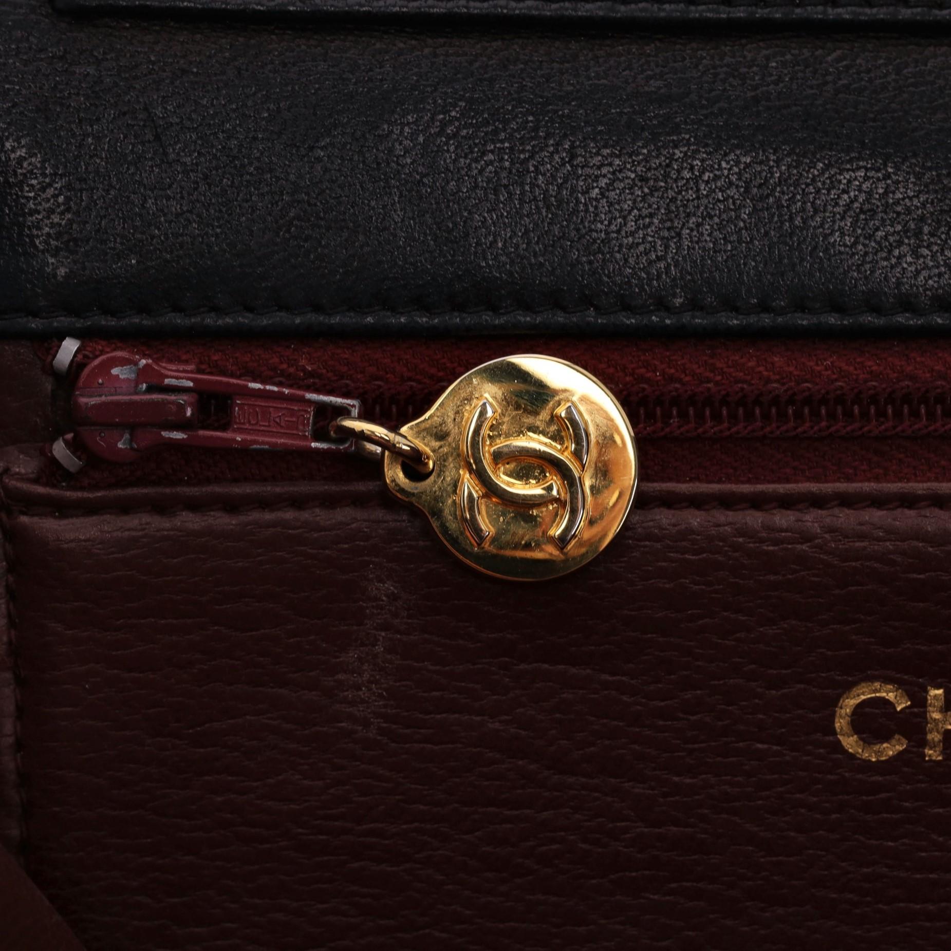 Chanel Vintage Timeless Single Flap Small Lambskin Leather Bag For Sale 4