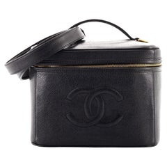 Chanel Vintage Timeless Vanity Case Caviar Small