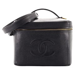 Chanel Vintage Timeless Vanity Case Kaviar Klein