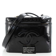 Chanel Vintage Timeless Vanity Case Patent Large