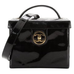 Chanel Vintage Timeless Vanity Case Patent Small