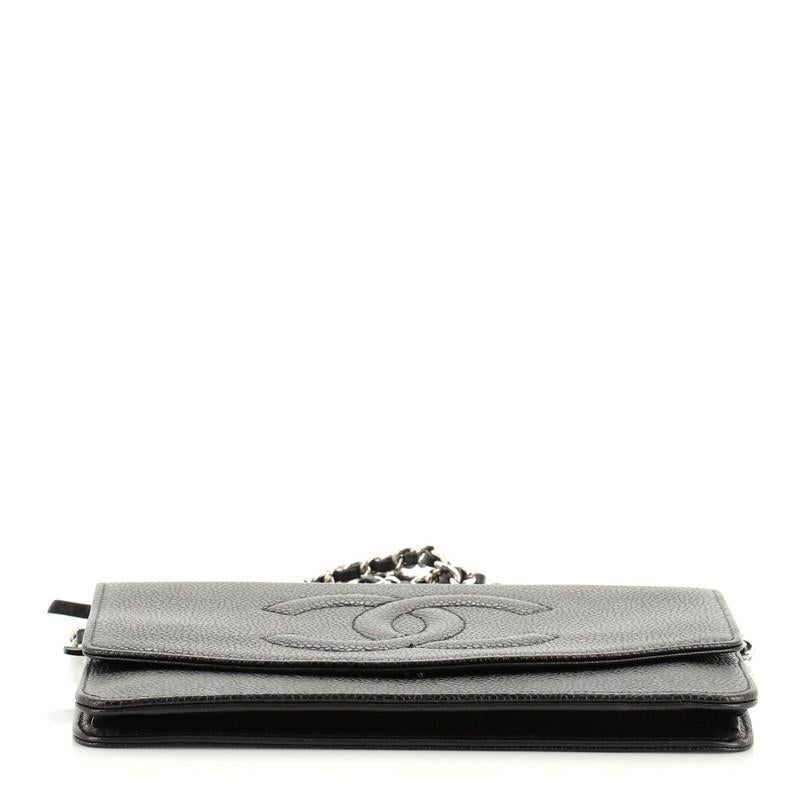 Chanel Vintage Timeless Wallet on Chain Caviar In Good Condition In NY, NY