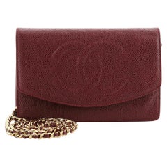 Chanel Vintage Timeless Wallet on Chain Caviar