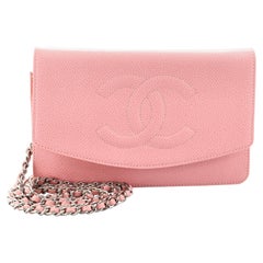 Chanel Vintage Timeless Wallet on Chain Caviar