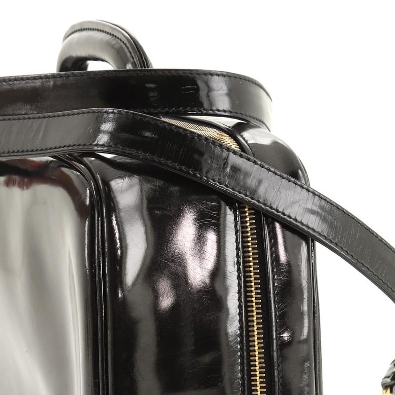 Chanel Vintage Zeitlos Reißverschluss Eitelkeitsgehäuse Patent Klein 5