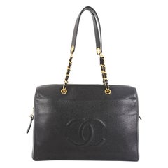 Chanel Vintage Timeless Zip Tote Caviar Large