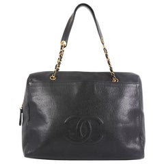 Chanel Vintage Timeless Zip Tote Caviar Large