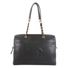 Chanel Vintage Timeless Zip Tote Caviar Large