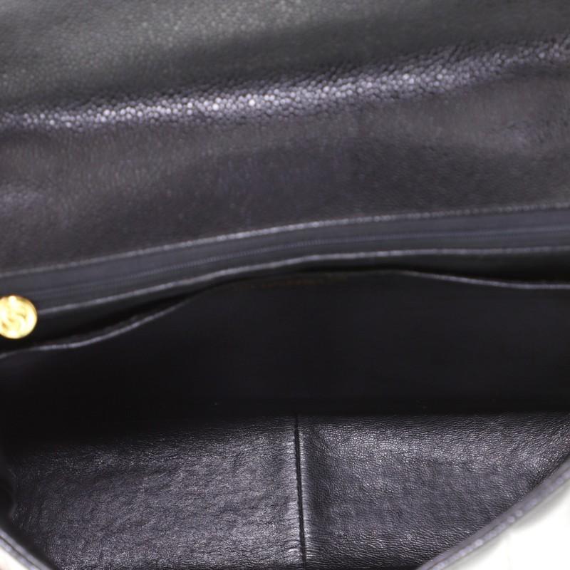 Chanel Vintage Top Handle Bag Vertical Quilt Caviar Jumbo 3