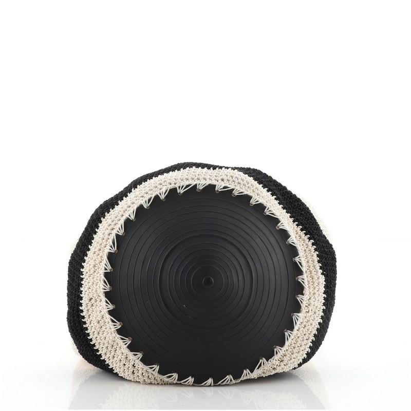 Chanel Vintage Top Handle Bucket Bag Crochet In Good Condition In NY, NY