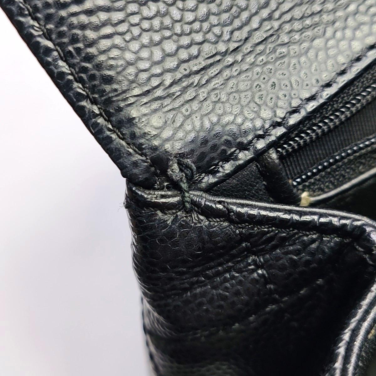 Chanel Vintage Top Handle Kelly Black Caviar Leather 24k Gold Plated Hardware For Sale 4