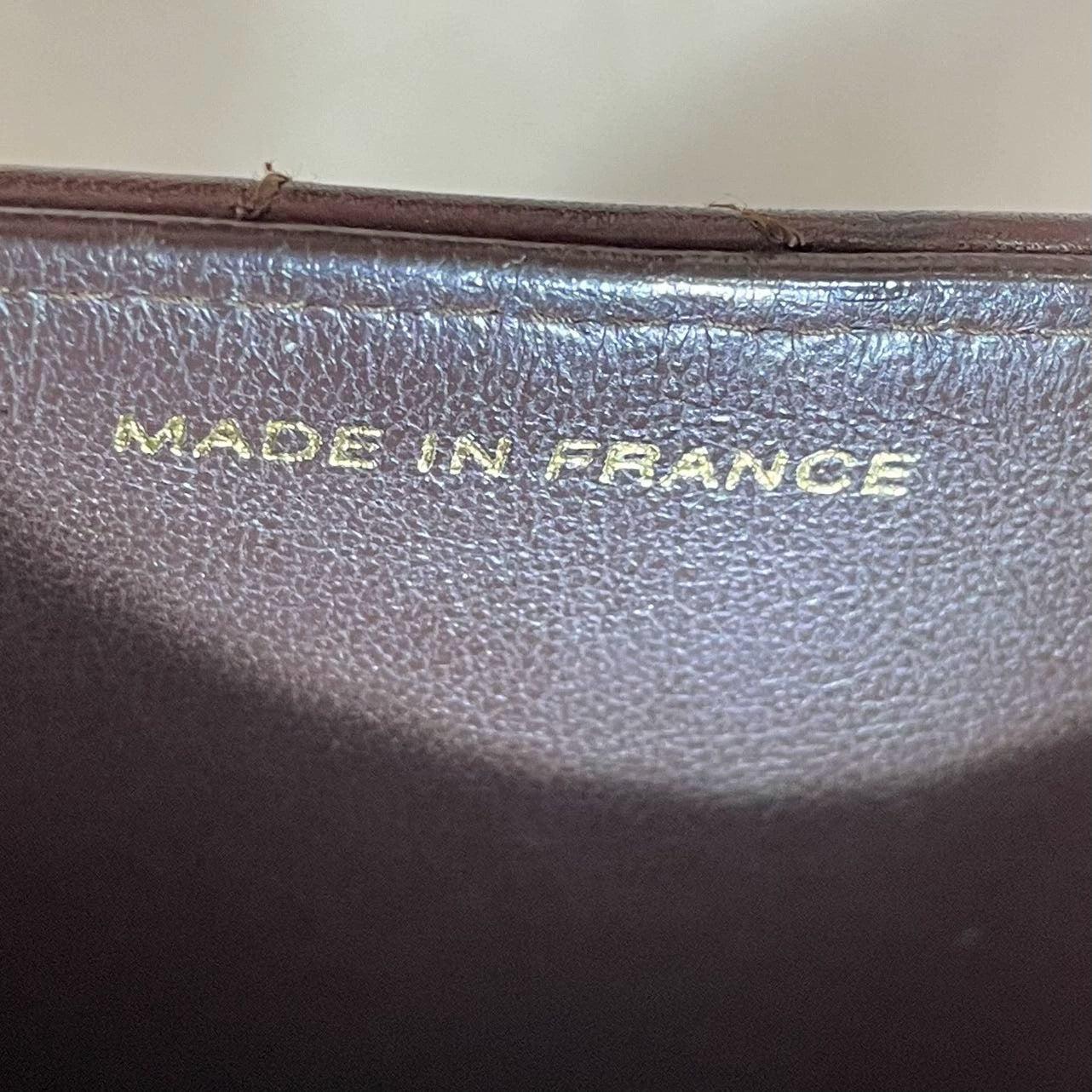 Chanel Vintage Top Handle Kelly Flap Bag Brown Cannage Lambskin Leather, 1997-99 For Sale 8