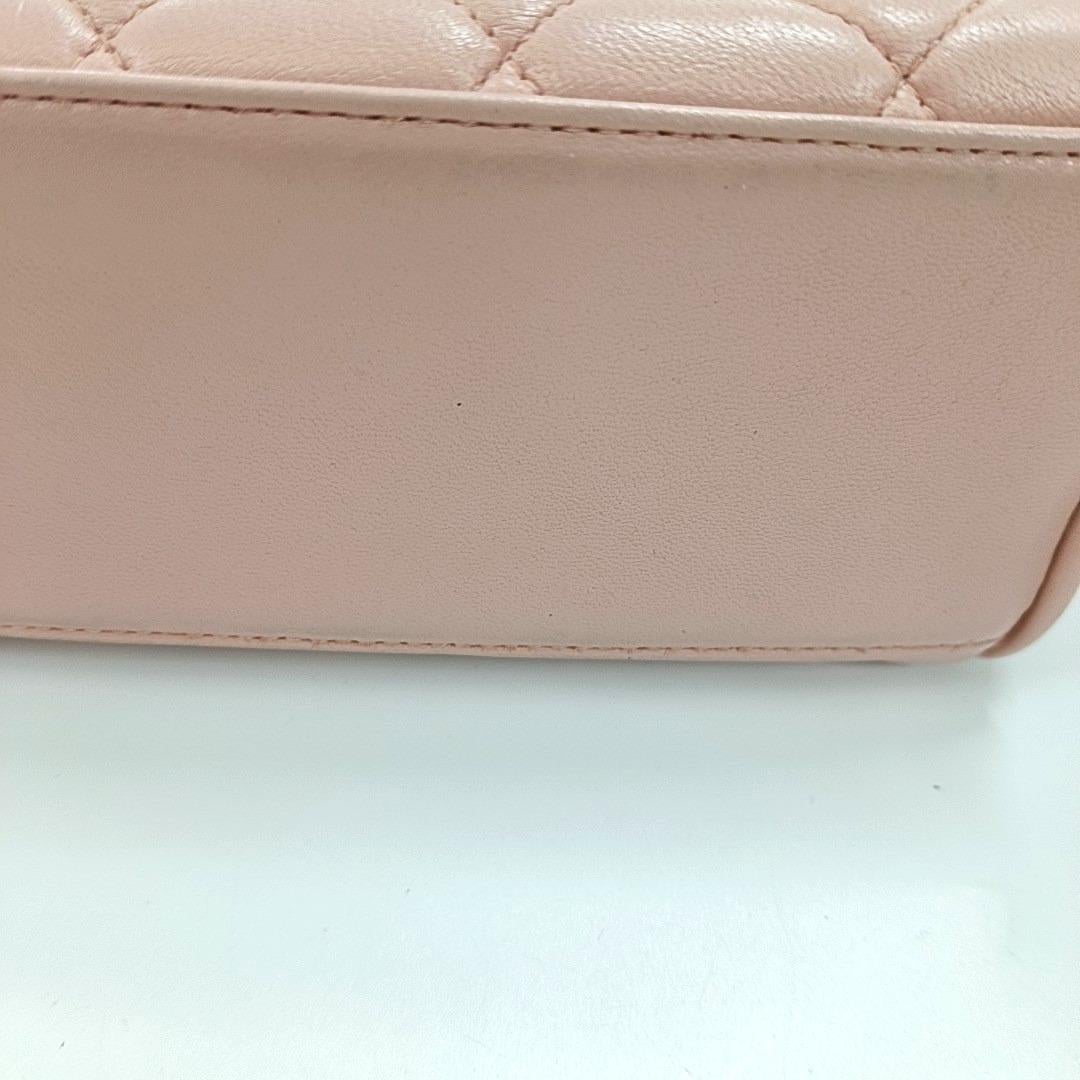 Chanel Vintage Top Handle Trendy CC Kelly Flap Bag Pink Cannage Lambskin Leather 13