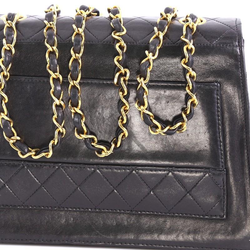 Chanel Vintage Trapezoid CC Flap Bag Leather Small 1