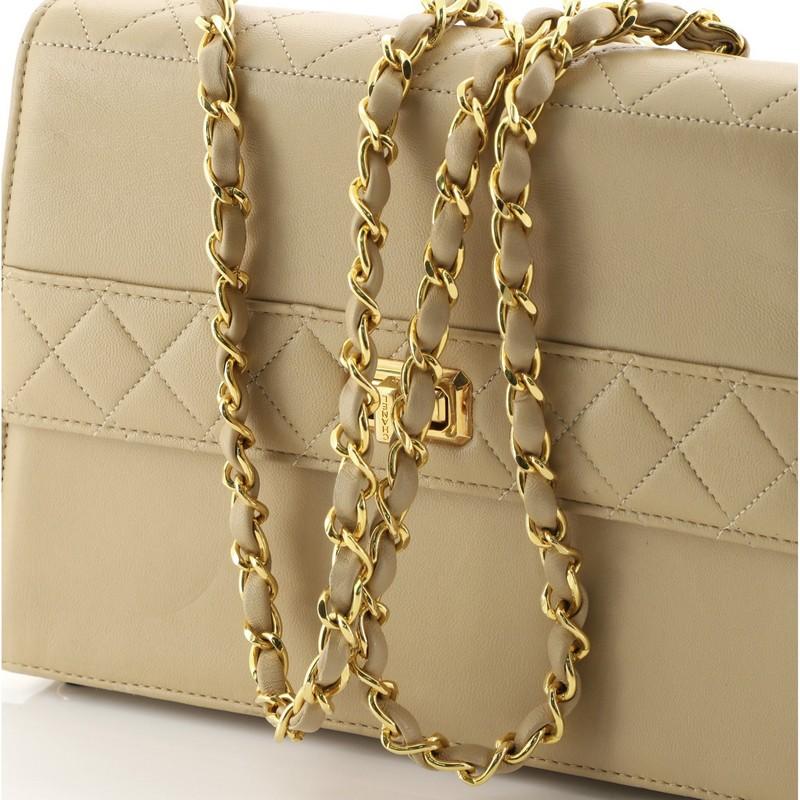 Women's or Men's Chanel Vintage Trapezoid CC Flap Bag Leather Small