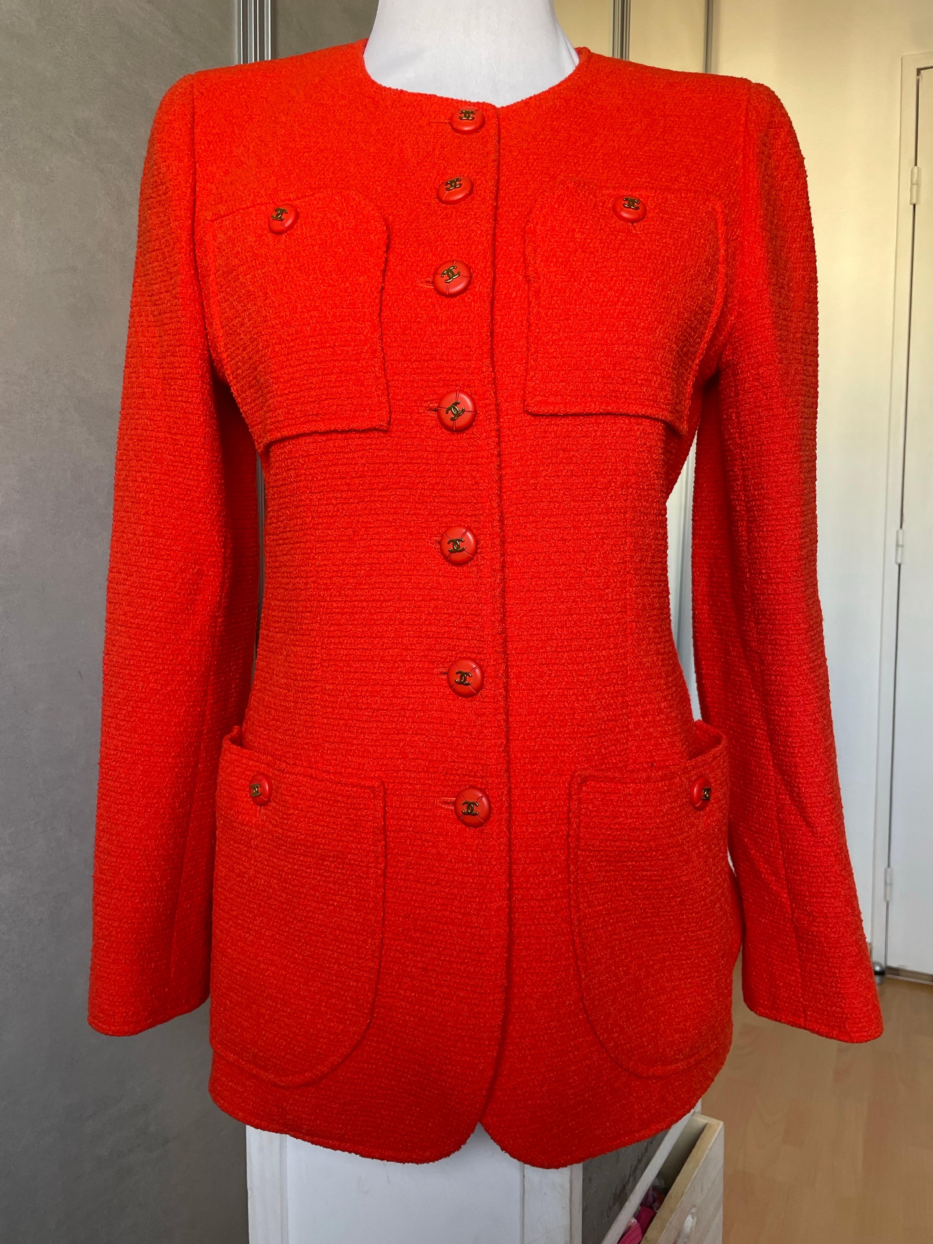 CHANEL Vintage tweed Jacket Spring Summer 1995