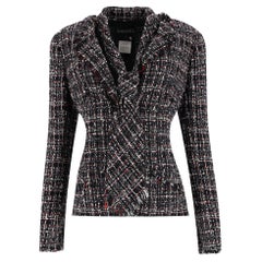 Chanel Vintage Tweed Jacket With Matching Tie